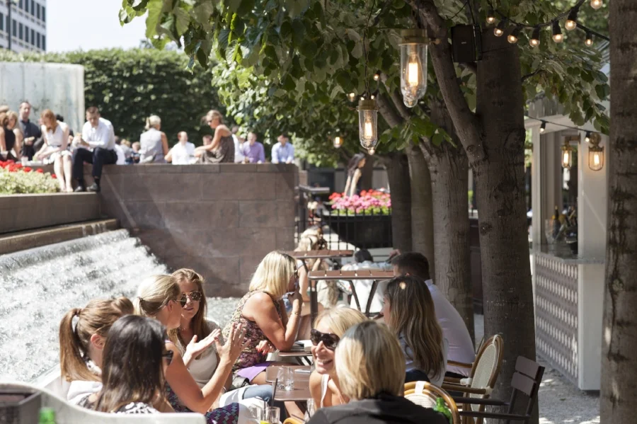 Iberica at Canary Wharf offers al fresco dining space for people to enjoy their meal and drinks in (i mage via Iberica )