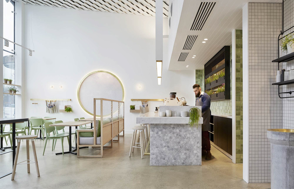 Kettle Black - One of the most popular cafe's in Melbourne and one of Francis' favourites for showing what good food, good service and good design can do for a hospitality business - see the full design at Design Milk
