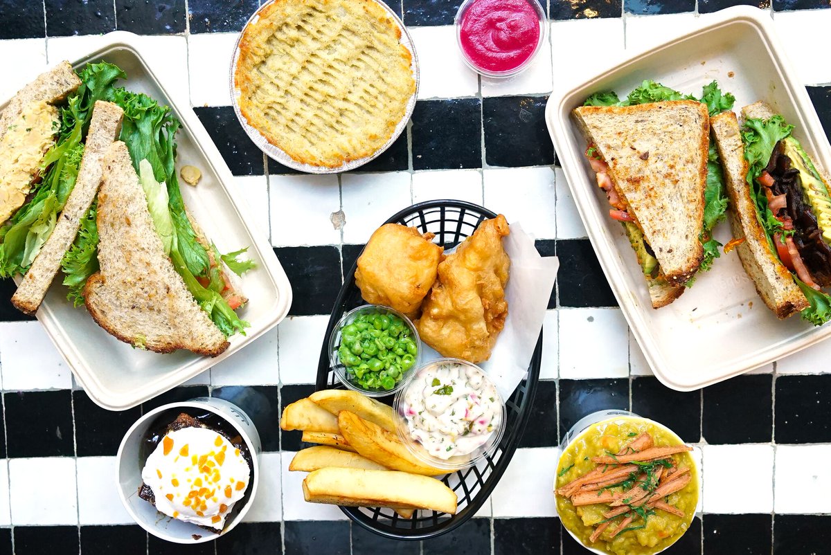 An array of By CHLOE. menu items dished up daily at the Covent Garden outpost image via the By CHLOE. twitter feed
