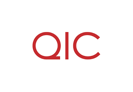 A white background with a red lowercase QIC logo