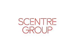 Scentre Group logo in red text on a white background.