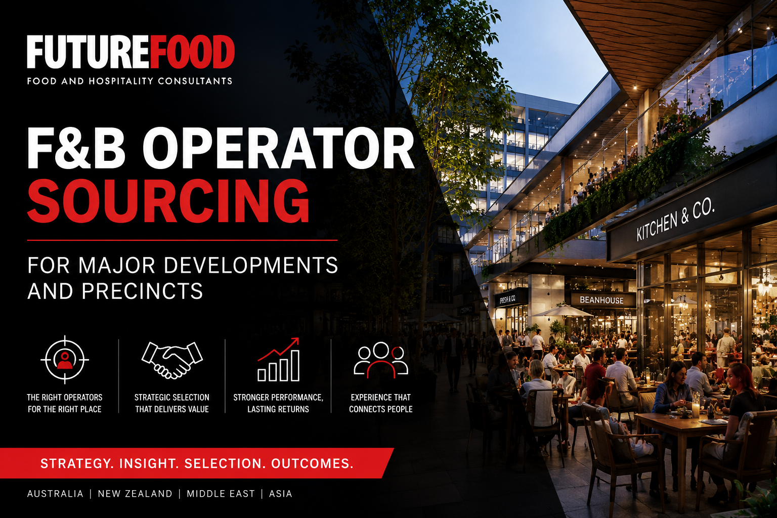 F&B Operator Sourcing for Major Developments and Precincts