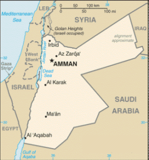 Jordan: An oddly shaped country (thanks Britain)