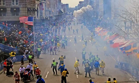 A Scene From The Boston Marathon Bombing