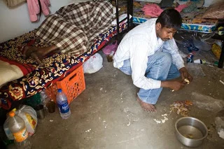 The Living Quarters Of A Migrant Worker In Qatar
