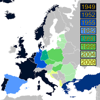 The expansion of NATO over the century