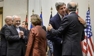 Lead negotiators after finalizing the Iran nuclear agreement