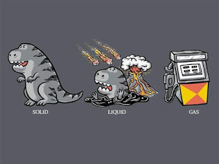 Bonus fact: gasoline is really just exploding dinosaurs