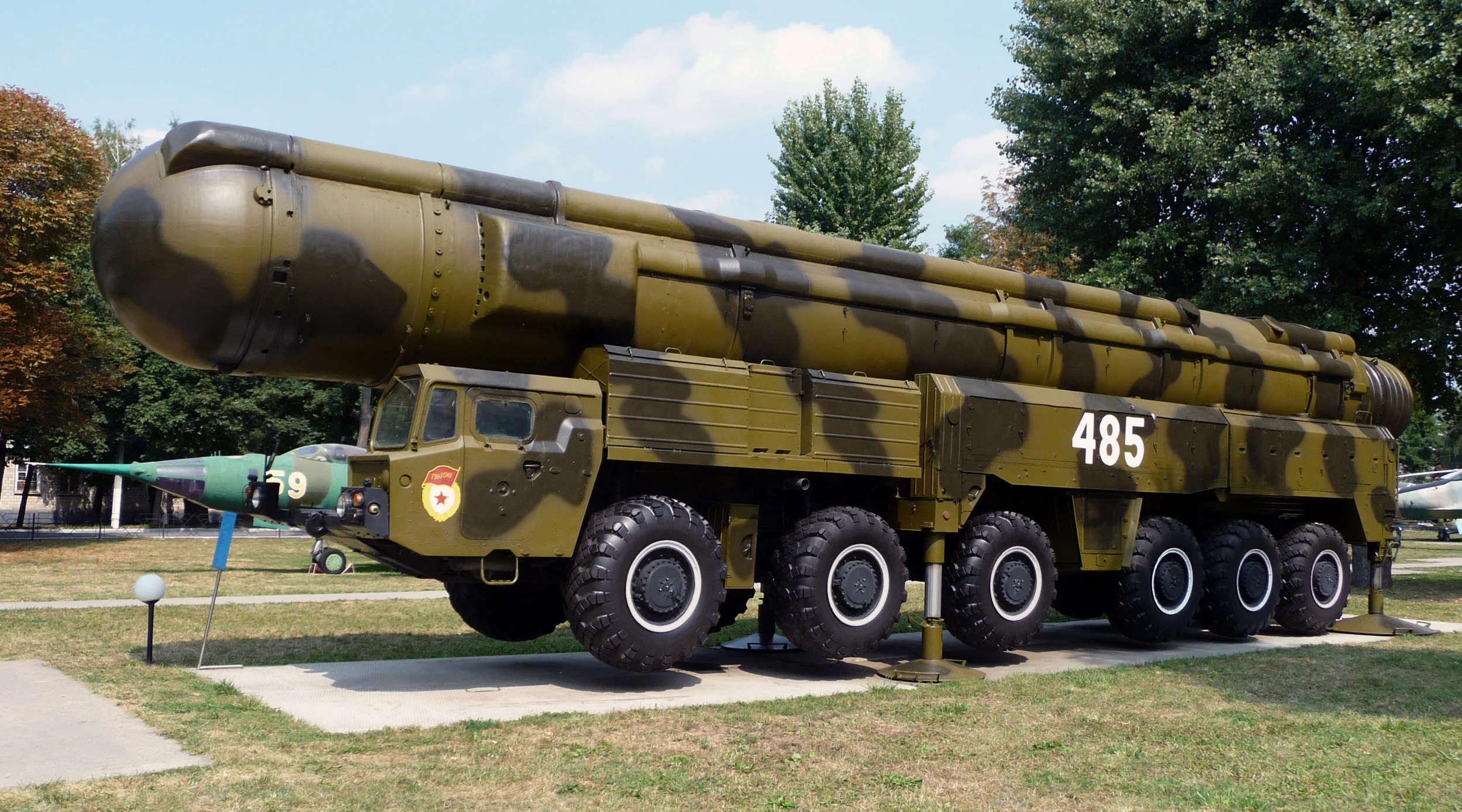 The SS-20 intermediate-range missile launcher.