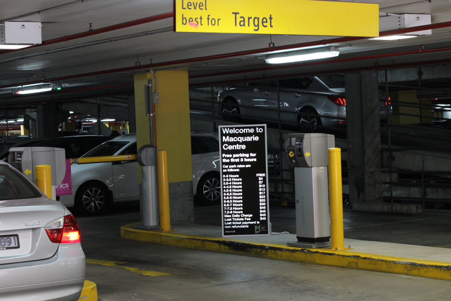 Parking at Target Level.