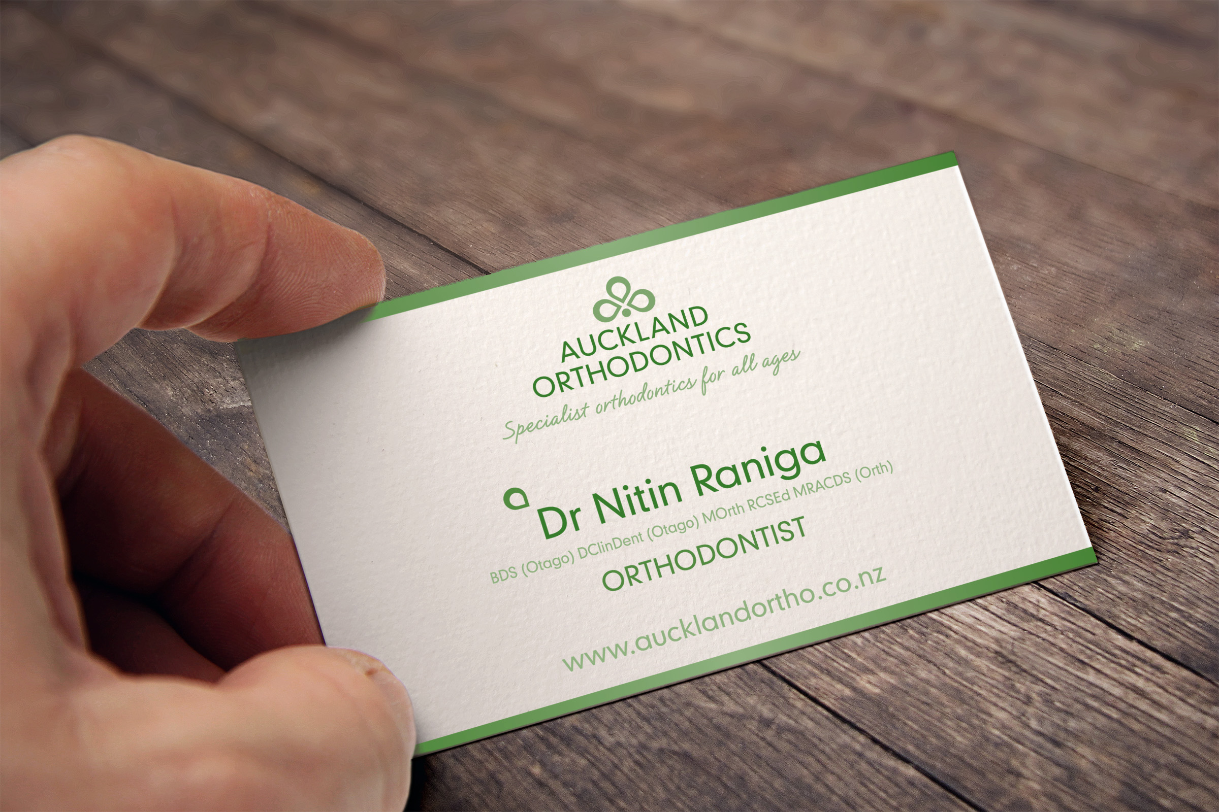 A variety of print collateral was designed, including business cards and referral forms.