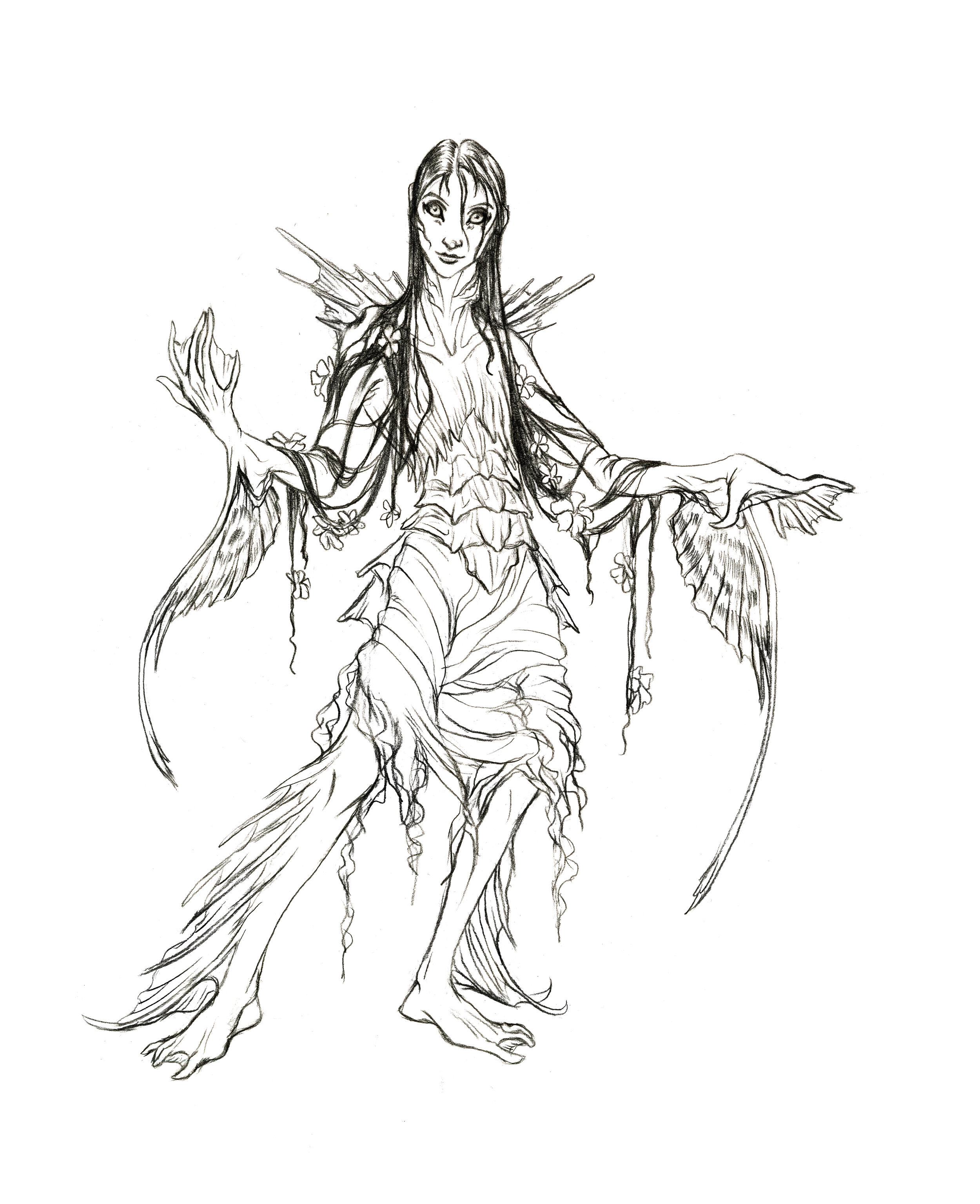 Blue Lady - Final pencils