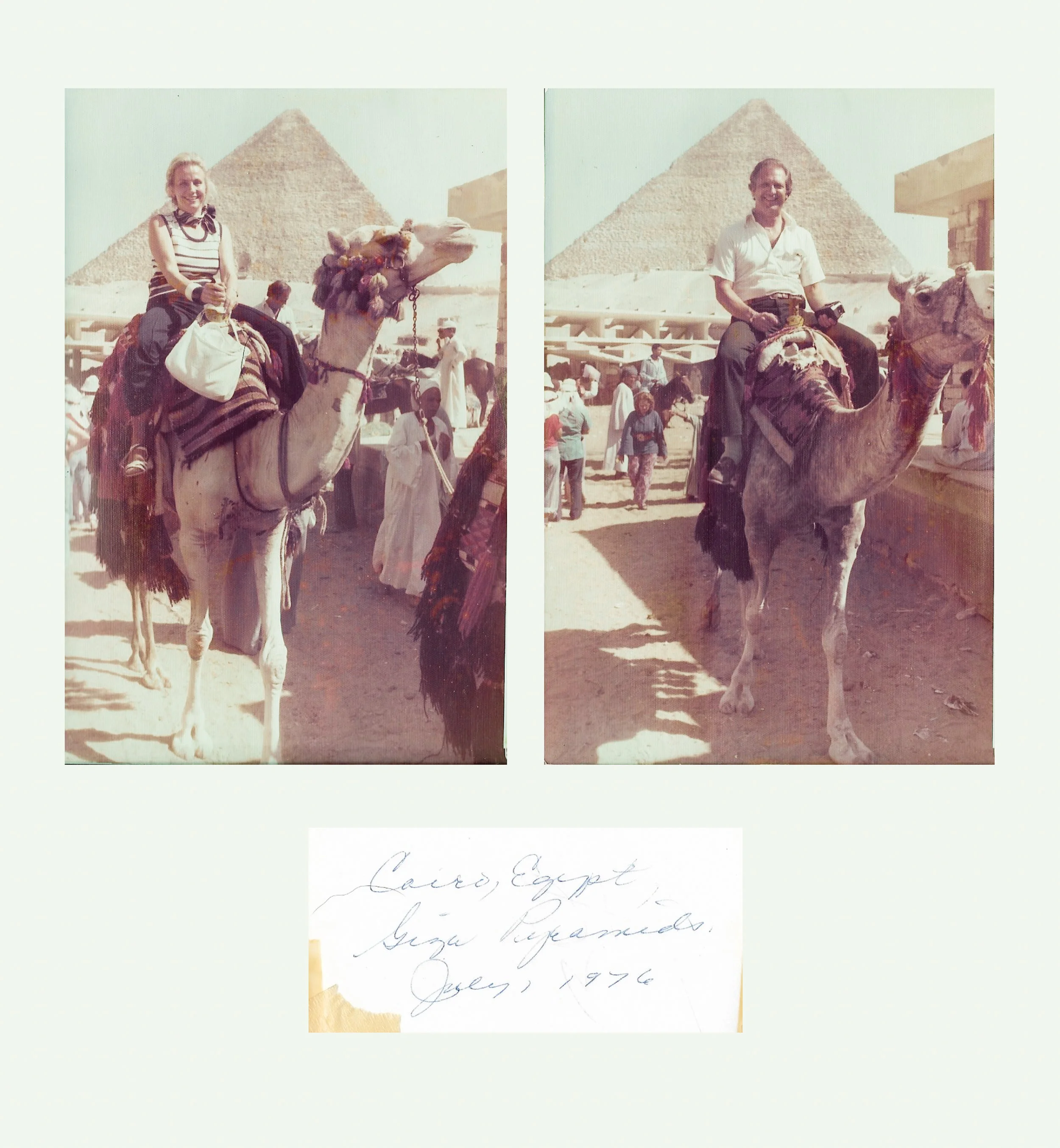 My grandparents, George and Shirley Brodley, on one of their many adventures around the world.