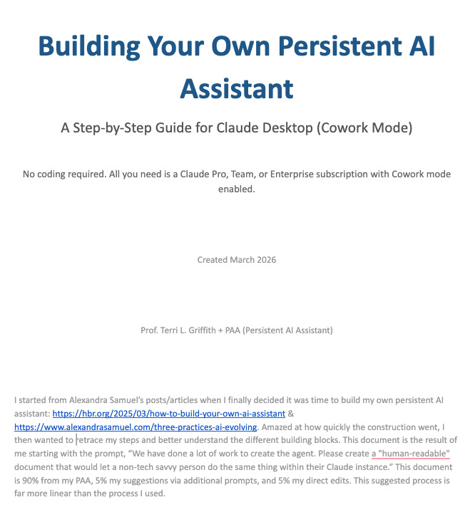 Building Your Persistent AI Assistant