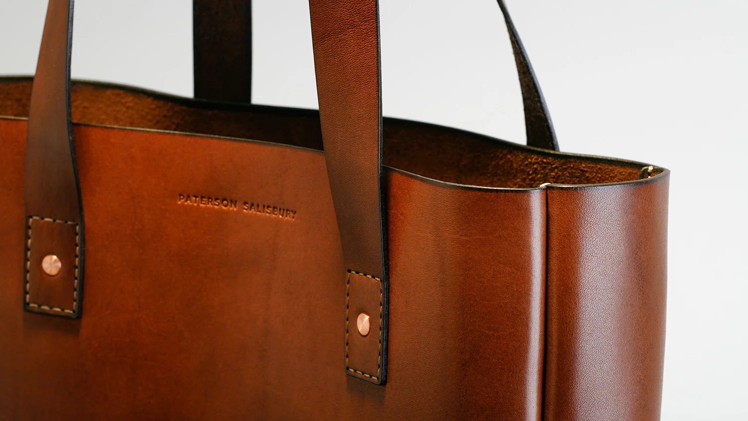 New Zealand Cow Hide Paterson Salisbury Medium Leather Tote Bag 2