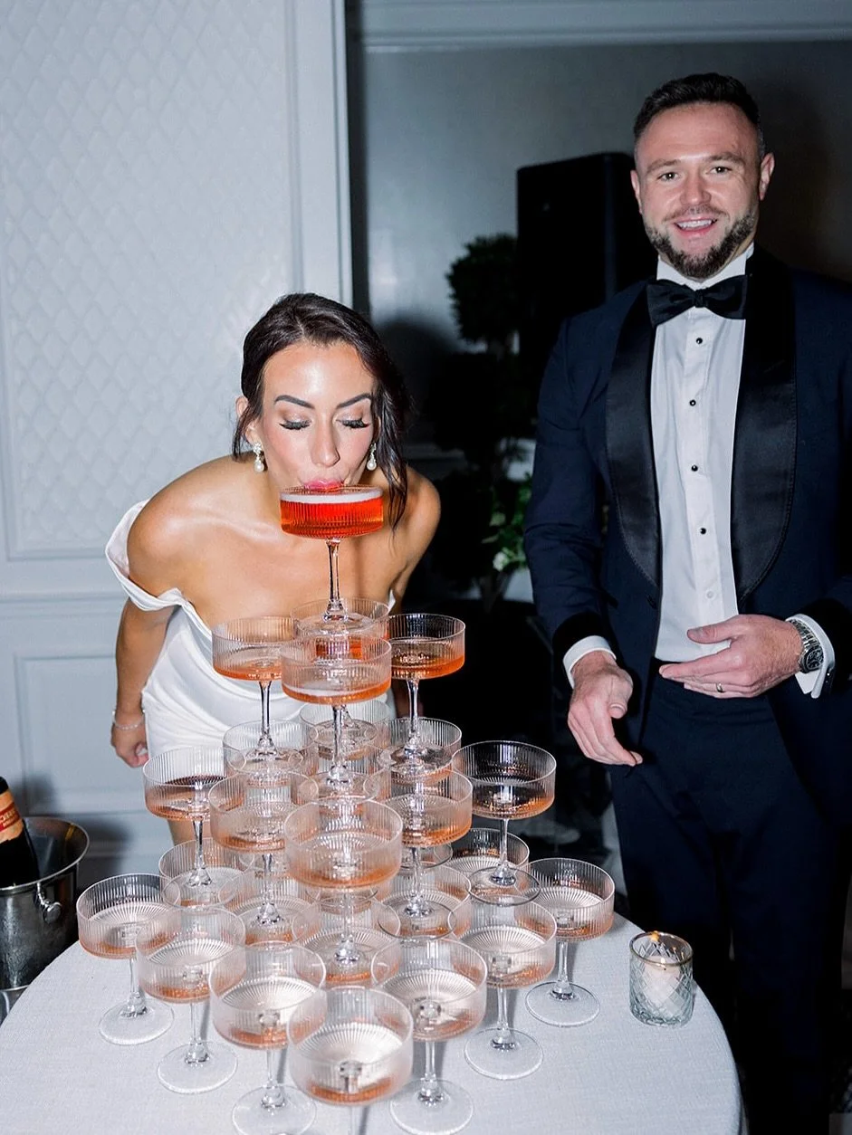 A celebration elevated: cascading bubbles, radiant love, and unforgettable moments 
&bull;

Planning and Design: @madixandco
Venue: @ritzcarltonsanfrancisco
Rentals: @standardeventrentals
Florist: @amandavidmardesign
Hair &amp; Makeup: @rooted_salon_
