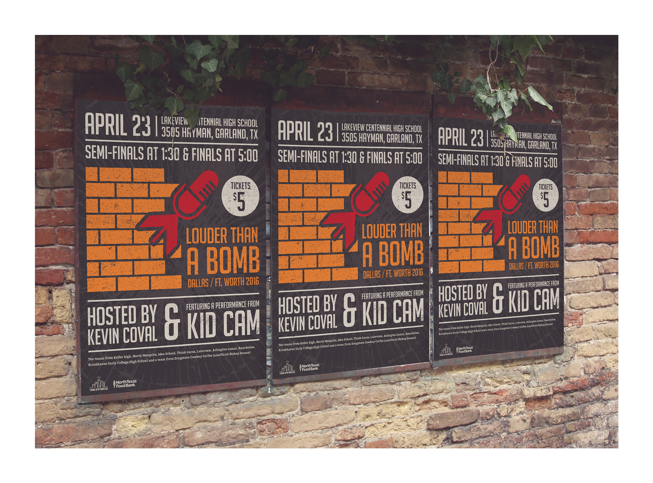  Poster for Young DFW Writers’ Louder Than A Bomb competition 