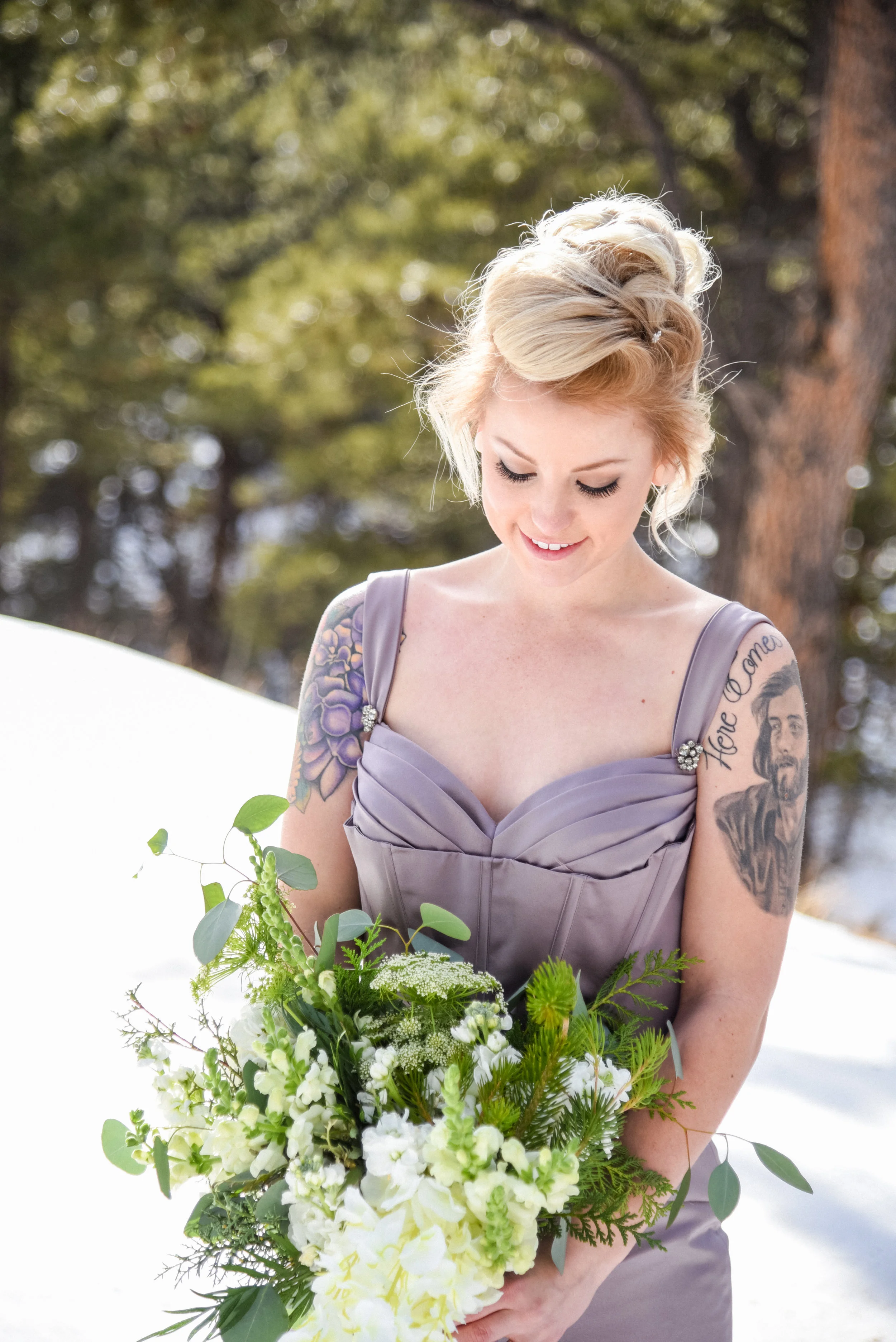 bride and groom portraits in the rocky mountains, alternative bride and groom in colorado, Mountain Wedding in Colorado, Colorado Wedding Photographer, Denver Wedding Photographer, Intimate Colorado Wedding Photographer, Rocky Mountain Wedding Photographer