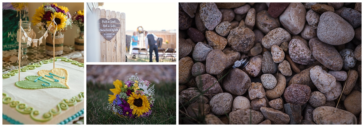 rustic wedding details, colorado wedding photographer, backyard colorado wedding, denver wedding photographer, intimate colorado wedding photographer