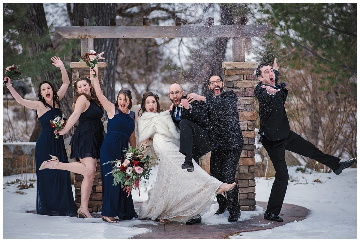 bridal party portraits, Winter wedding in Boulder, Maroon and Navy wedding, Boulder Creek, Wedgewood on Boulder Creek, Rocky mountain adventure elopement, colorado wedding photographer, denver wedding photography, denver elopement photographer, colorado elopement photographer, Rocky Mountain Adventure Elopements, looks like film colorado, best wedding photographer colorado, best wedding photographer denver, downtown denver wedding, downtown wedding photographer, colorado photographer, denver photographer, rocky mountains, colorado wedding, denver wedding, couples portraits wedding, colorful wedding, love couples wedding photos, romantic wedding photos, fine art denver photographer, fine art colorado photographer,