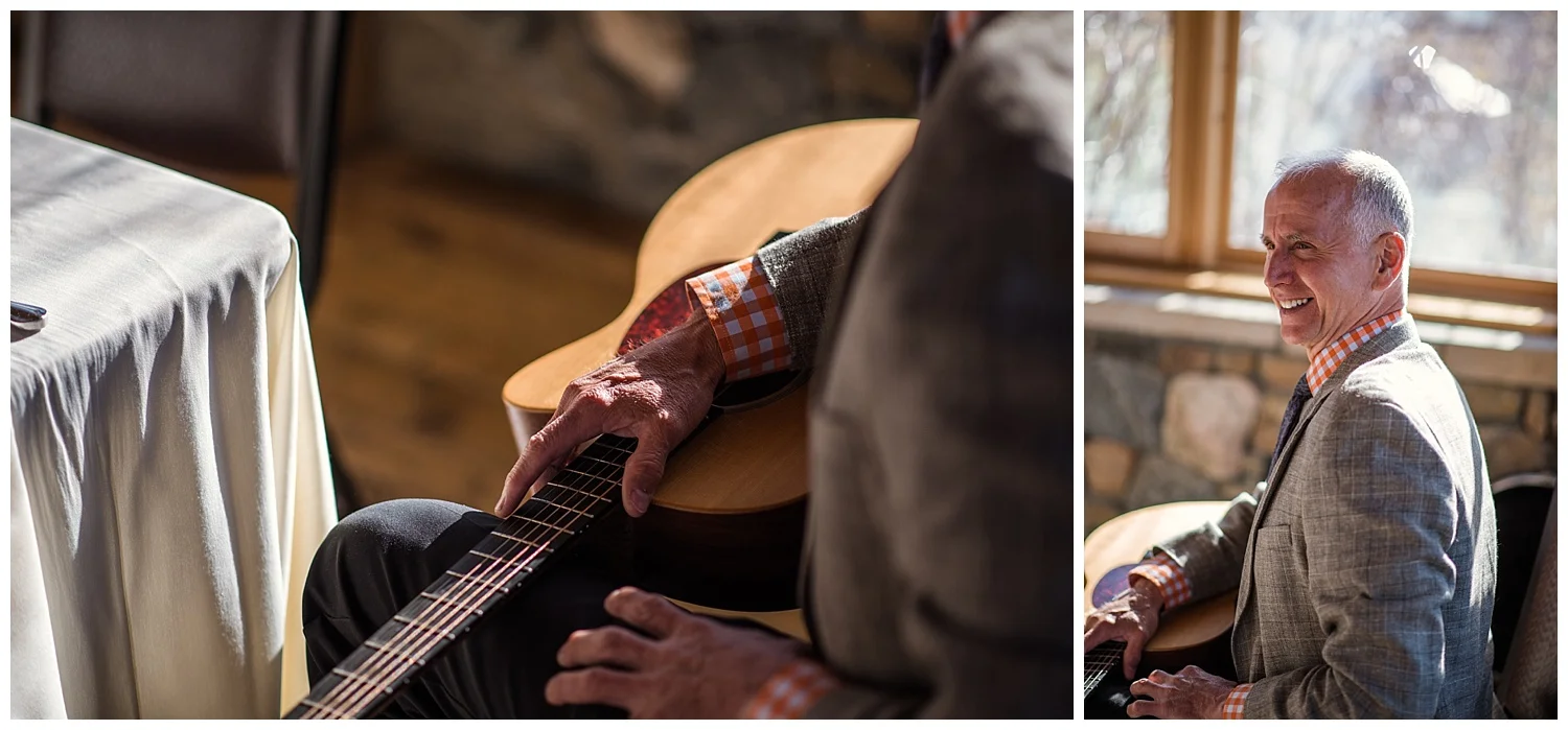 dad smiling before wedding, colorado wedding photographer, denver wedding photographer, colorado elopement photographer, denver elopement photographer, rocky mountain photographer