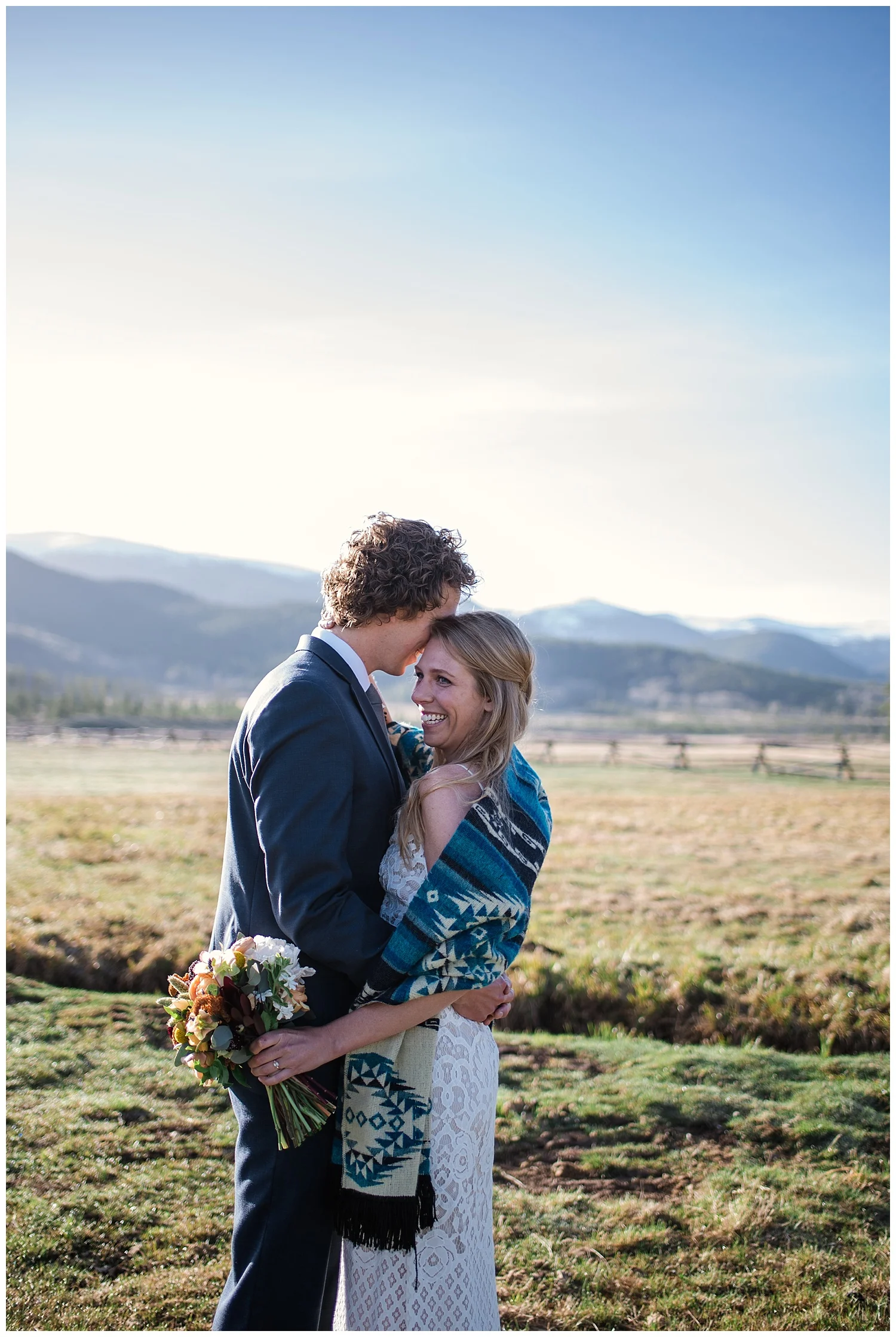 romantic bride and groom portraits in rocky mountain national park, colorado wedding photographer, denver wedding photographer, colorado elopement photographer, denver elopement photographer, rocky mountain photographer