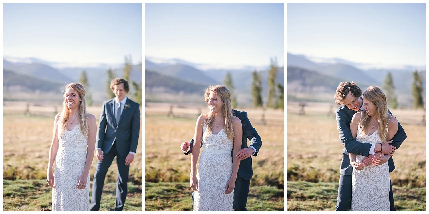 romantic bride and groom portraits in rocky mountain national park, colorado wedding photographer, denver wedding photographer, colorado elopement photographer, denver elopement photographer, rocky mountain photographer