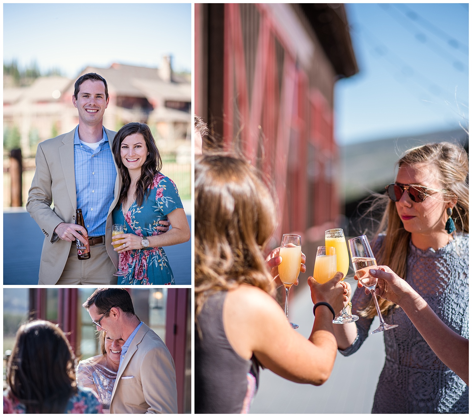 happy wedding guests in rocky mountain national park, colorado wedding photographer, denver wedding photographer, colorado elopement photographer, denver elopement photographer, rocky mountain photographer