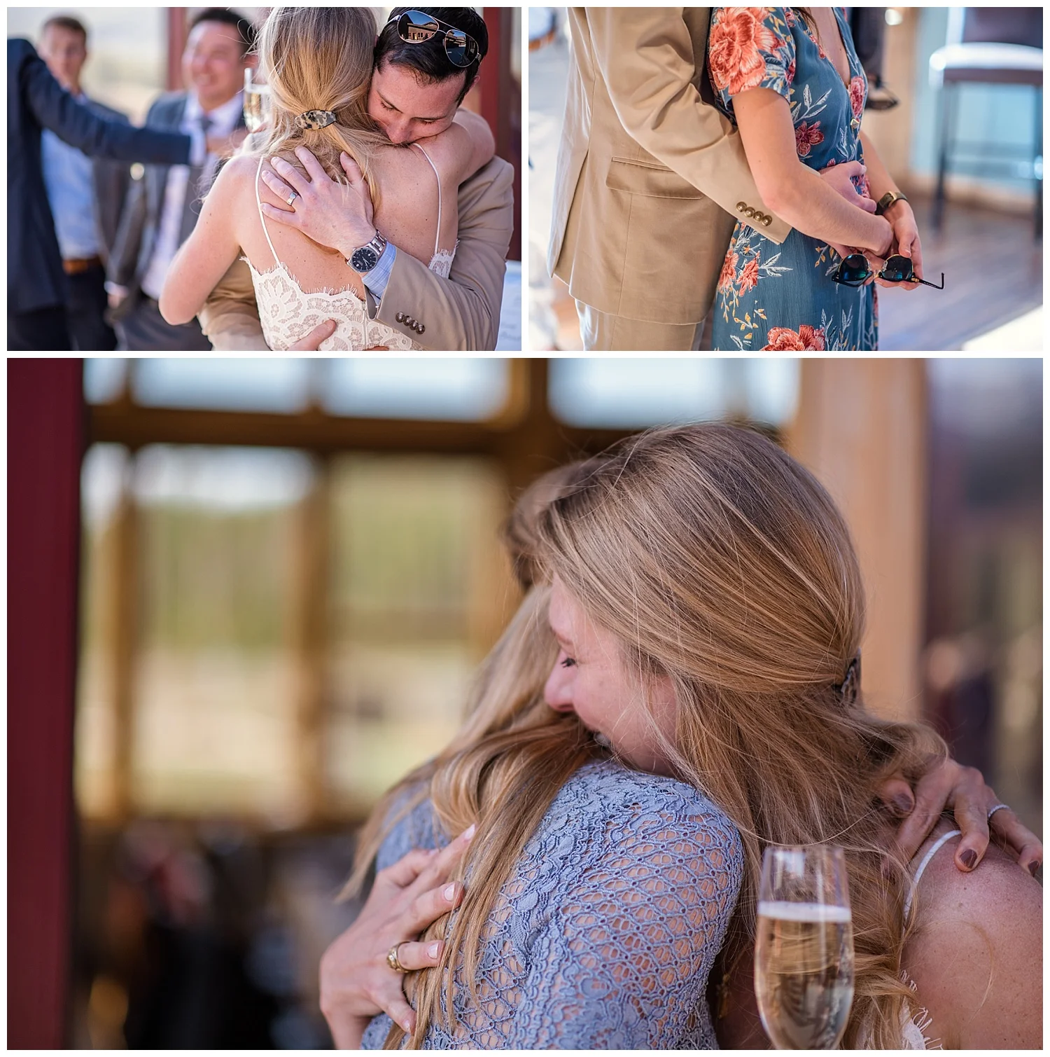 happy wedding guests in rocky mountain national park, colorado wedding photographer, denver wedding photographer, colorado elopement photographer, denver elopement photographer, rocky mountain photographer
