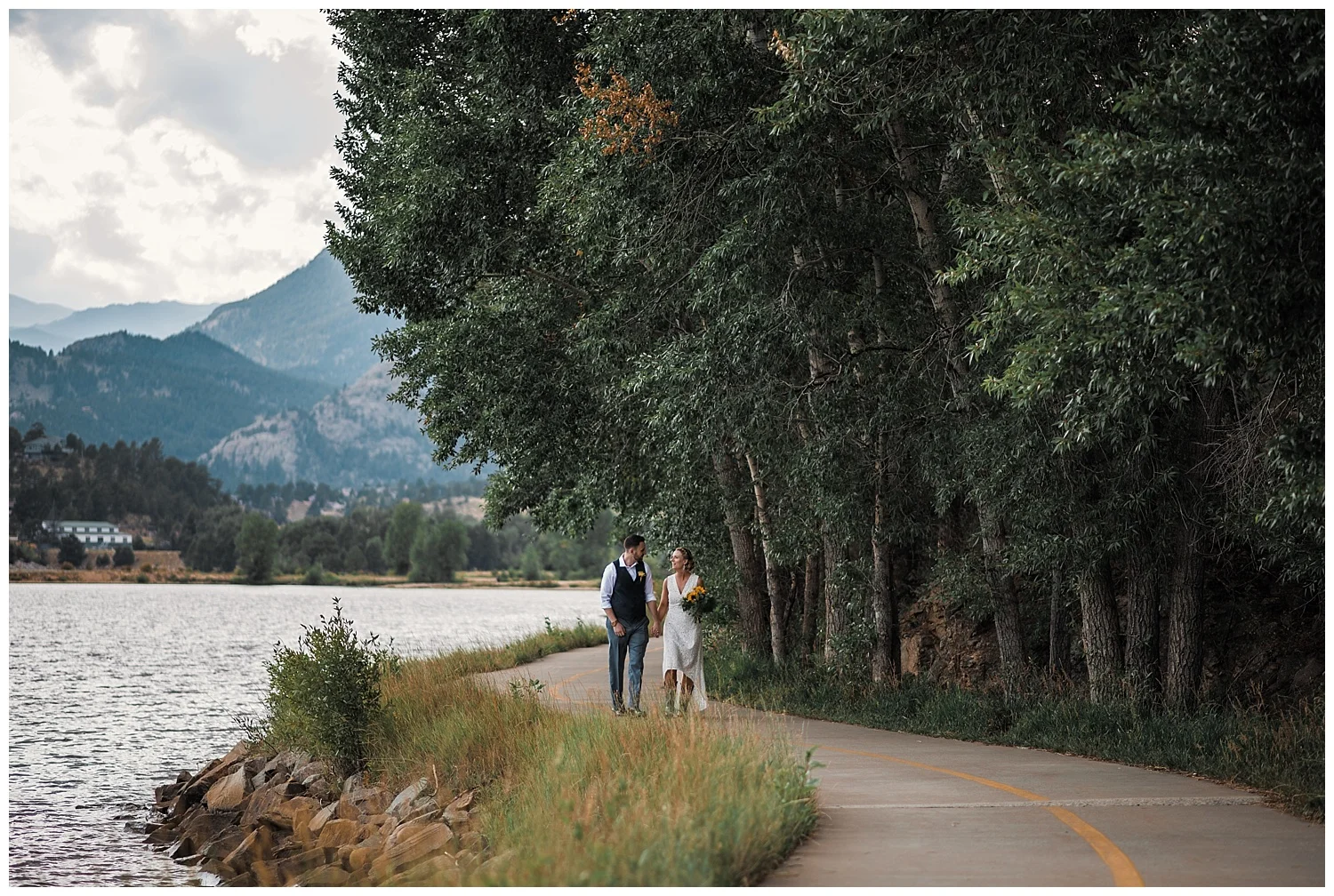 bride and groom portraits at estes park resort, rocky mountain elopement photographer, rocky mountain wedding photographer, colorado wedding photographer, Estes Park wedding photographer