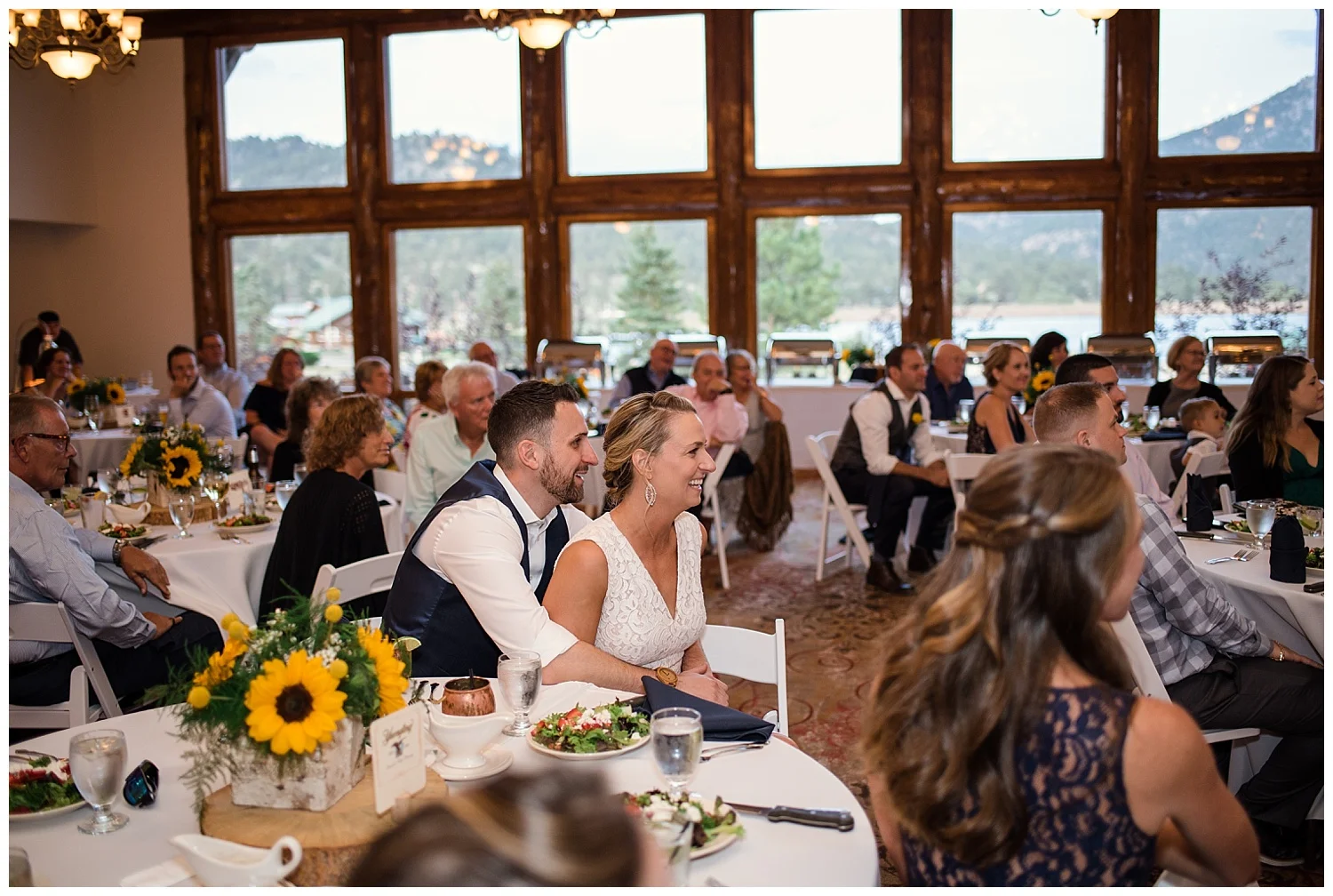 wedding reception at estes park resort, rocky mountain elopement photographer, rocky mountain wedding photographer, colorado wedding photographer, Estes Park wedding photographer