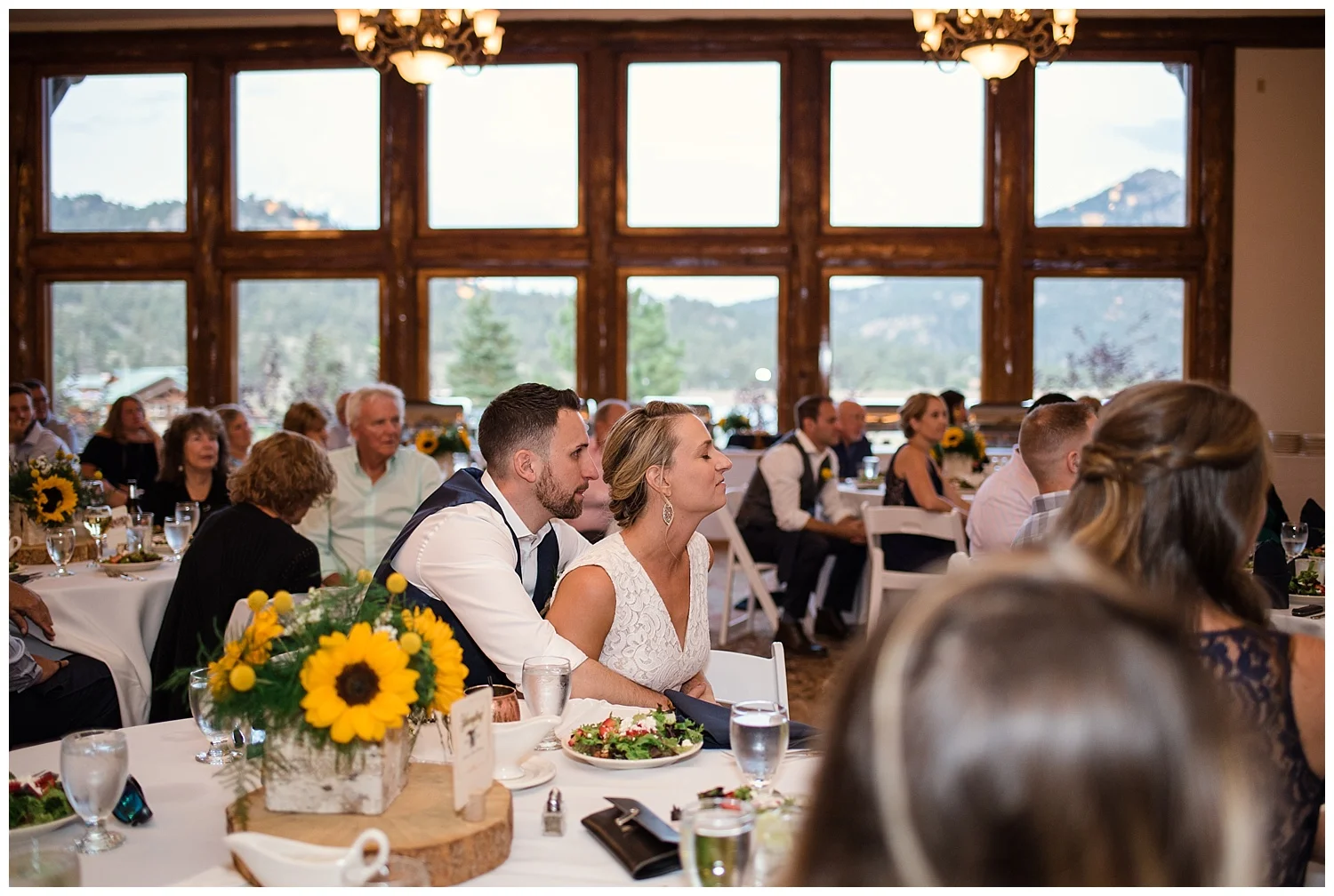 wedding reception at estes park resort, rocky mountain elopement photographer, rocky mountain wedding photographer, colorado wedding photographer, Estes Park wedding photographer
