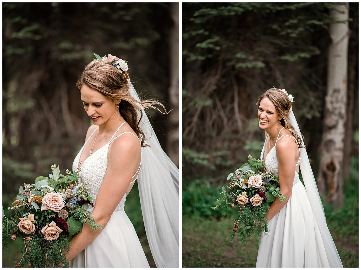 wedding party portraits at Beaver Ranch in Conifer Colorado, Colorado Wedding Photographer, Rocky Mountain Wedding Photographer, Intimate Colorado Wedding Photographer