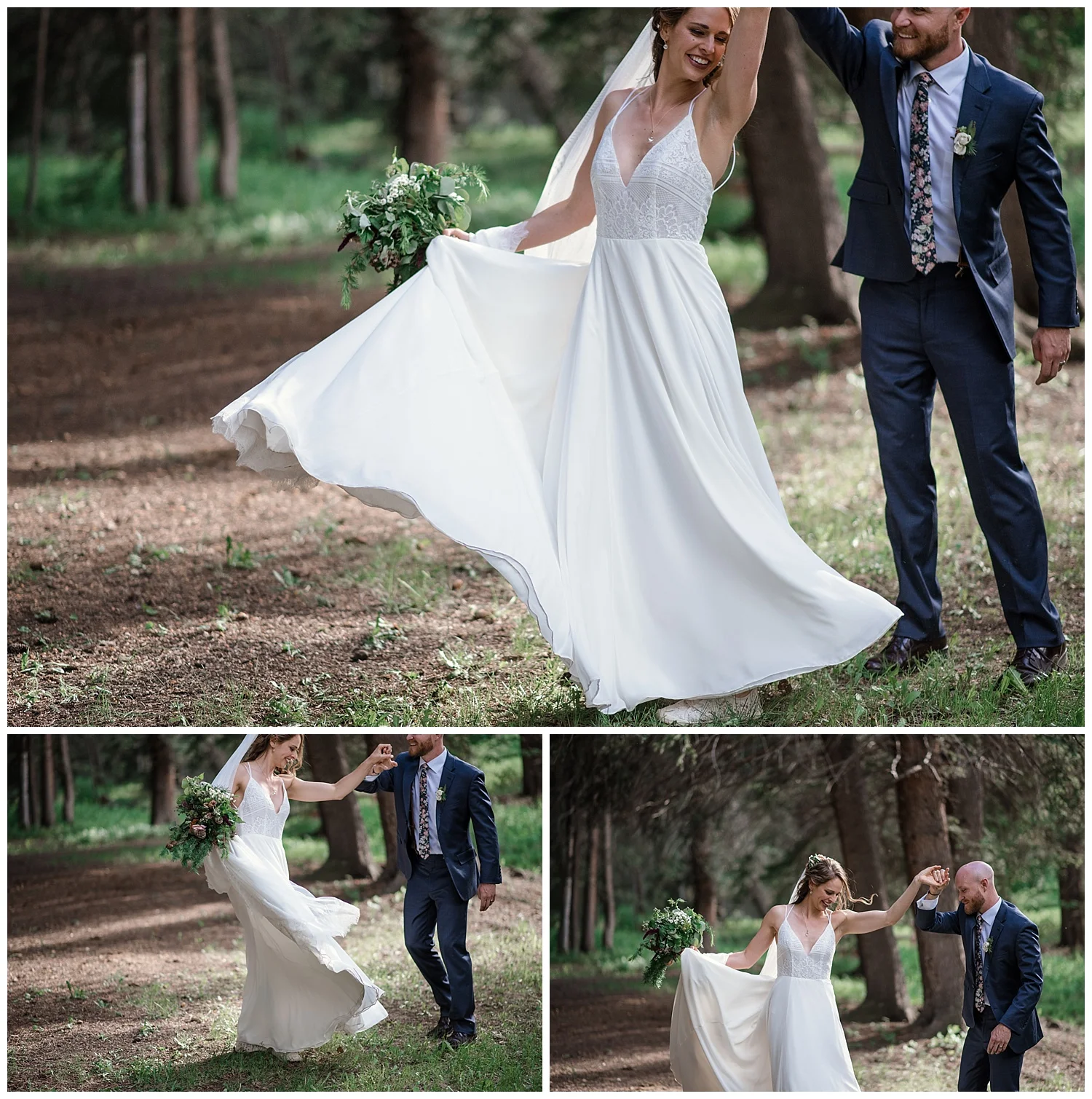 bride and groom portraits at Beaver Ranch in Conifer Colorado, Colorado Wedding Photographer, Rocky Mountain Wedding Photographer, Intimate Colorado Wedding Photographer