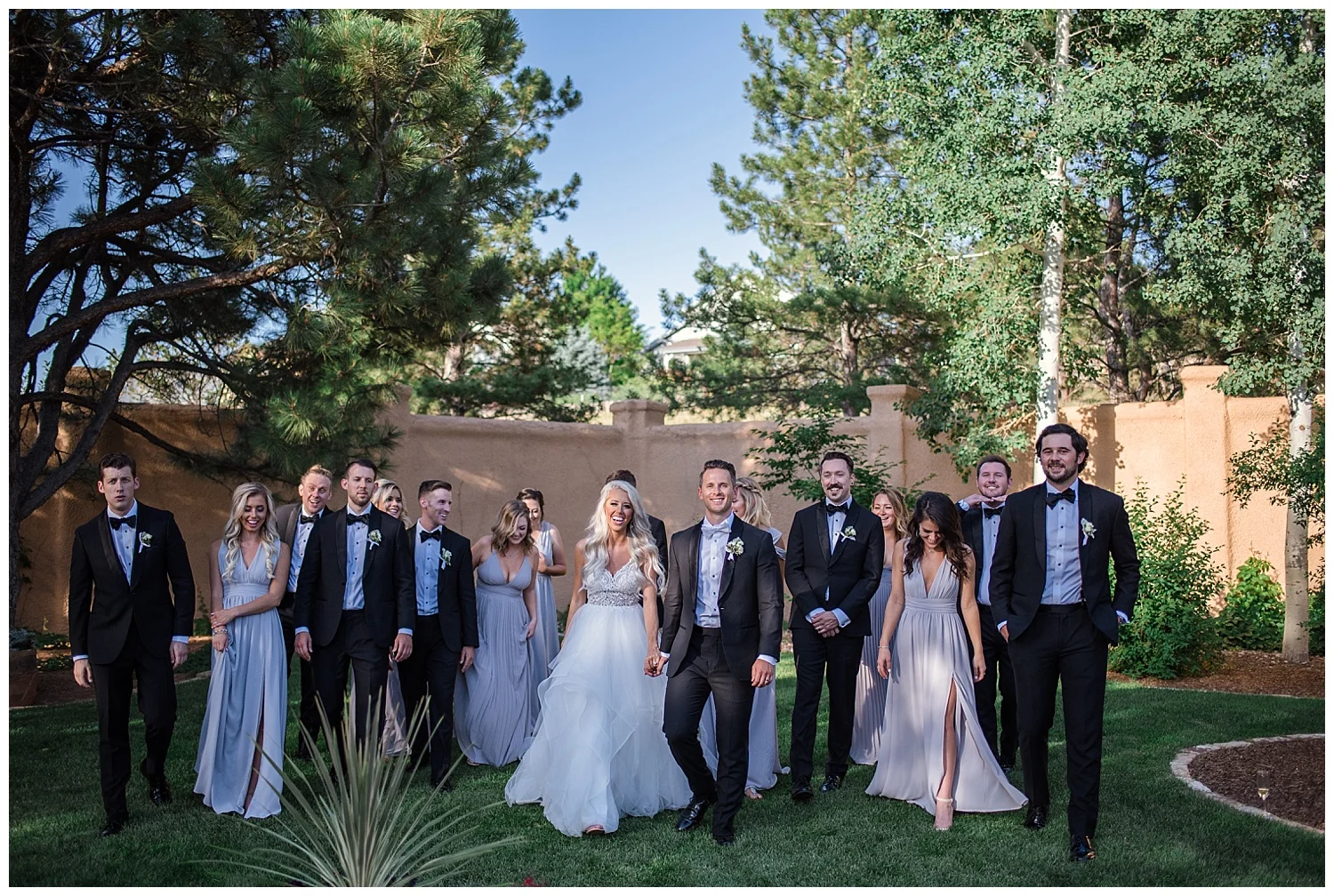 formal wedding party portraits at Villa Parker, Colorado Wedding Photographer, Denver Wedding Photographer, Rocky Mountain Photographer, Downtown Denver photographer