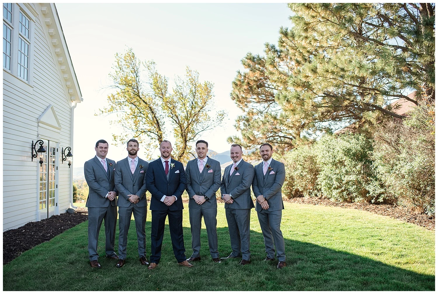 Groom and groomsmen portraits at the historic Manor House, Rocky Mountain Wedding Photographer, Colorado Wedding Photographer, Denver Wedding Photographer, Colorado Intimate Elopement Photographer, Downtown Denver Photographer, Rocky Mountain Adventure Elopement,