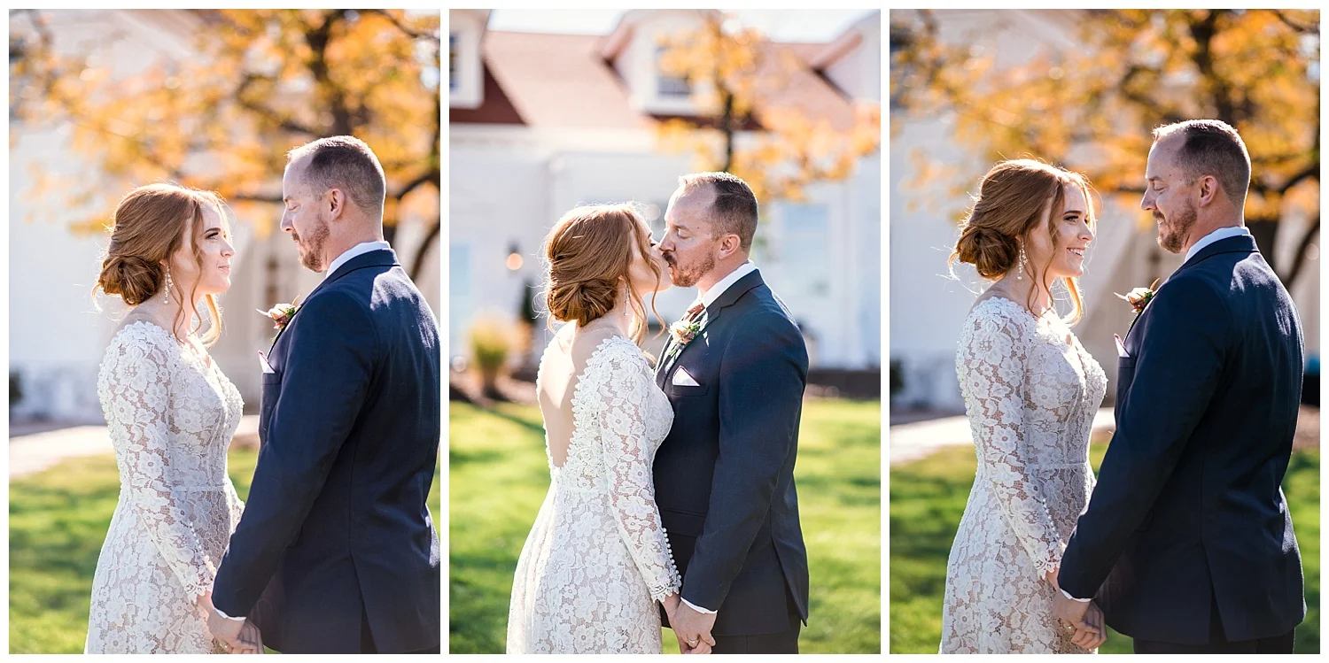 bride and groom romantic portraits at the historic Manor House, Rocky Mountain Wedding Photographer, Colorado Wedding Photographer, Denver Wedding Photographer, Colorado Intimate Elopement Photographer, Downtown Denver Photographer, Rocky Mountain Adventure Elopement,