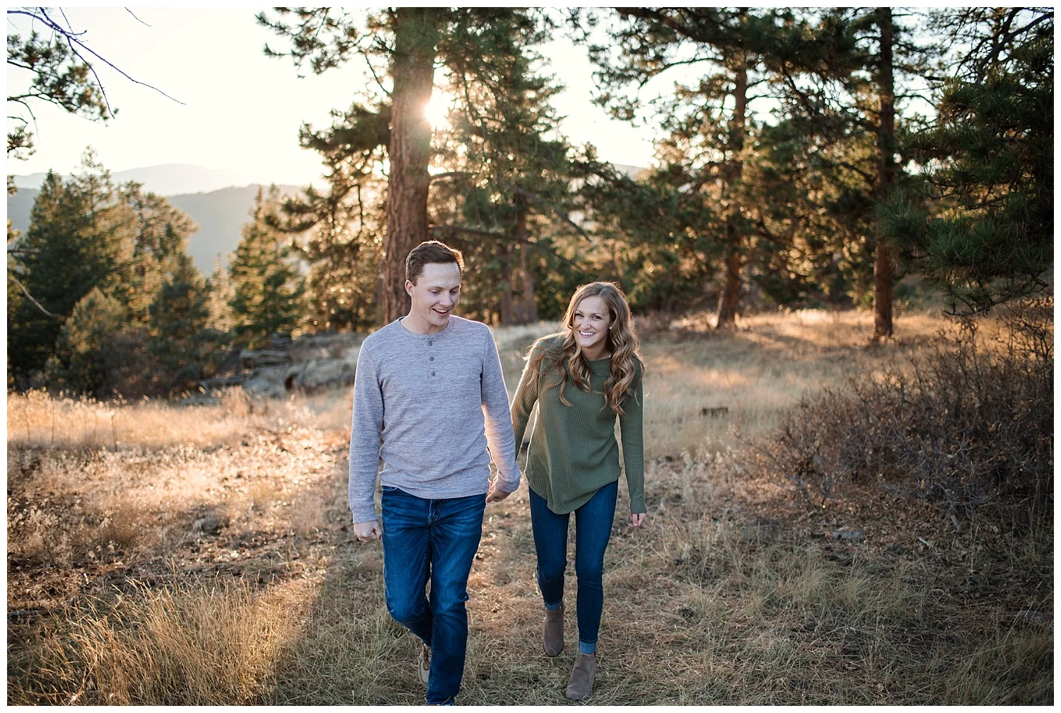 Olivia + Collin | Mt Falcon Engagement Session | Denver Wedding Photographer