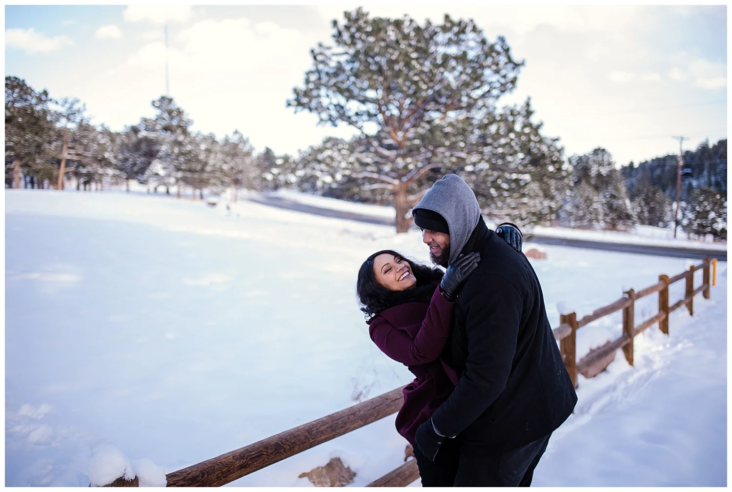 Engagement photos at Lookout Mountain, Colorado Wedding Photographer, Denver Wedding Photographer, Colorado Elopement Photographer, Rocky Mountain Wedding Photographer, Denver Engagement Photographer, Colorado Engagement Photographer, Denver Colorado Wedding Photographer, Golden colorado photographer, winter engagement photos colorado, snowy engagement photos, mountain engagement photos denver