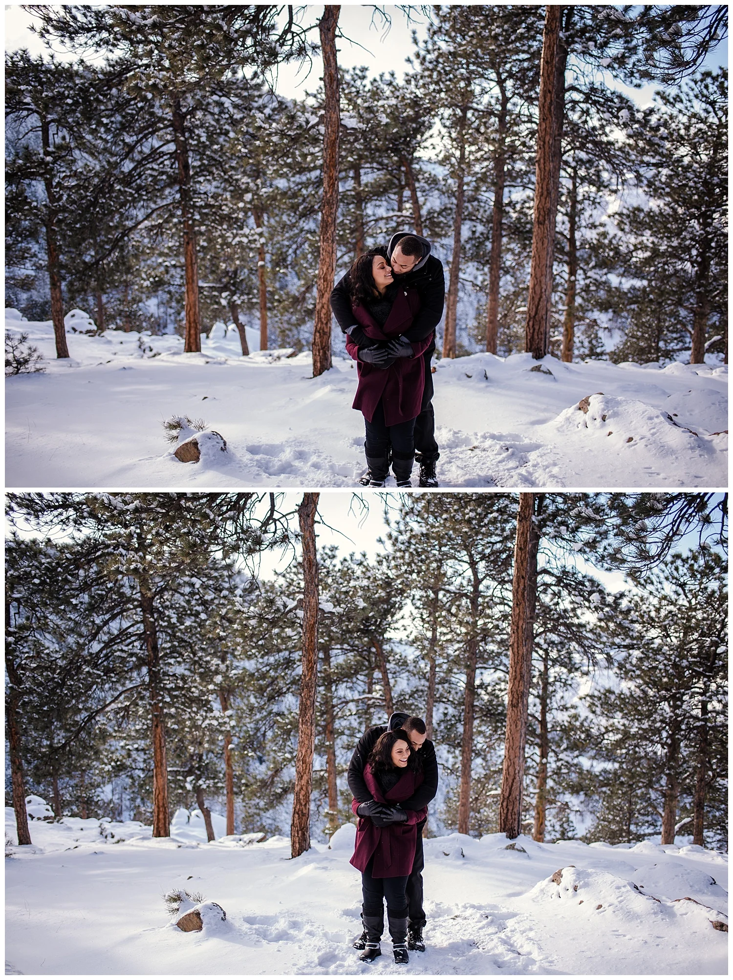 Engagement photos at Lookout Mountain, Colorado Wedding Photographer, Denver Wedding Photographer, Colorado Elopement Photographer, Rocky Mountain Wedding Photographer, Denver Engagement Photographer, Colorado Engagement Photographer, Denver Colorado Wedding Photographer, Golden colorado photographer, winter engagement photos colorado, snowy engagement photos, mountain engagement photos denver