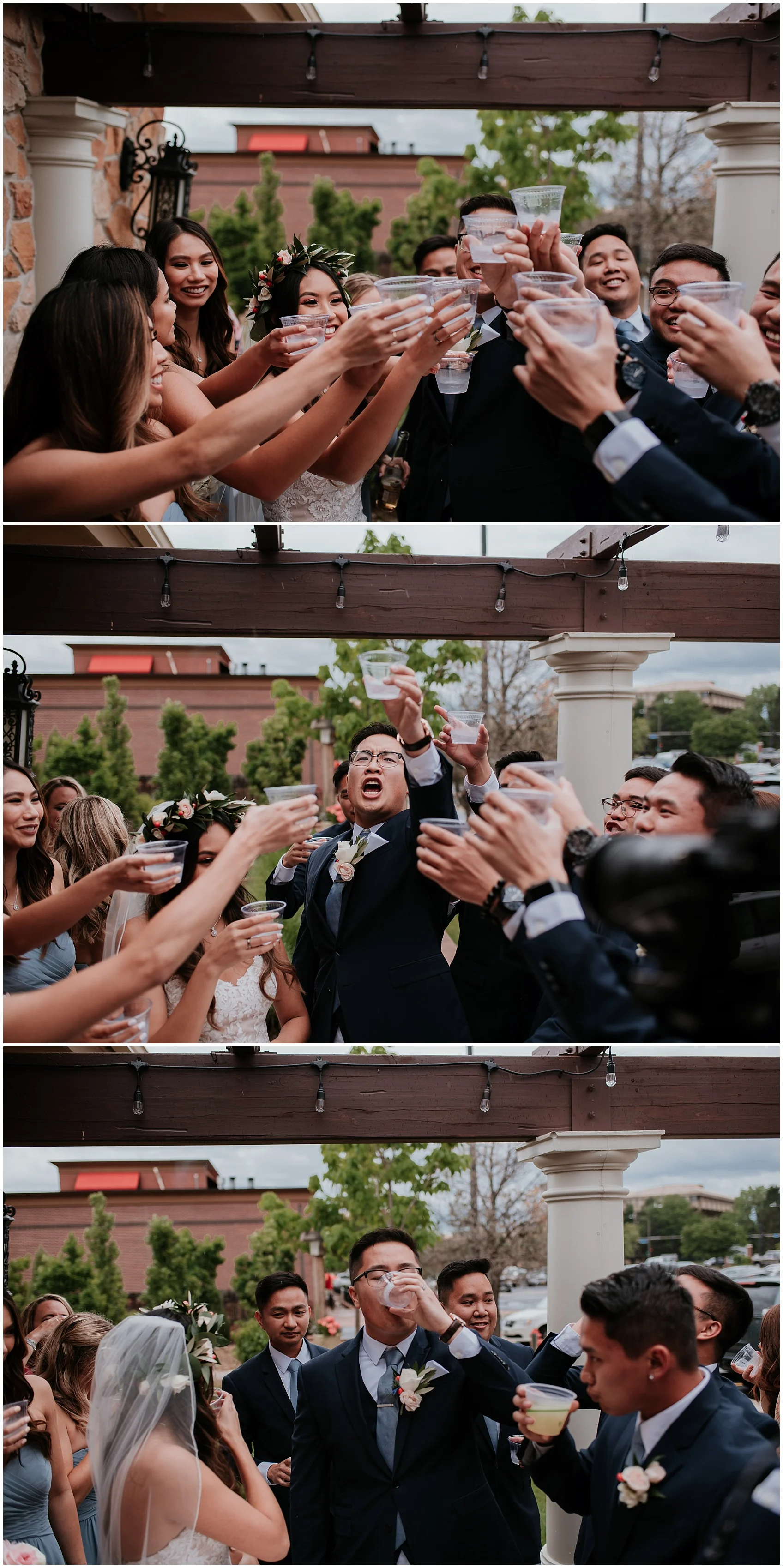 baldoria on the water wedding, denver wedding photos, colorado wedding photographer, downtown denver wedding photographer, colorado wedding venues, floral crown bride, lace sweetheart wedding dress, vineyard wedding, colorado wedding videographer, denver wedding videographer, Vietnamese wedding, Hawaiian floral wedding, periwinkle bridesmaids dresses, denver wedding ideas, lakewood colorado wedding photographer, bride groom photos, asian bride makeup