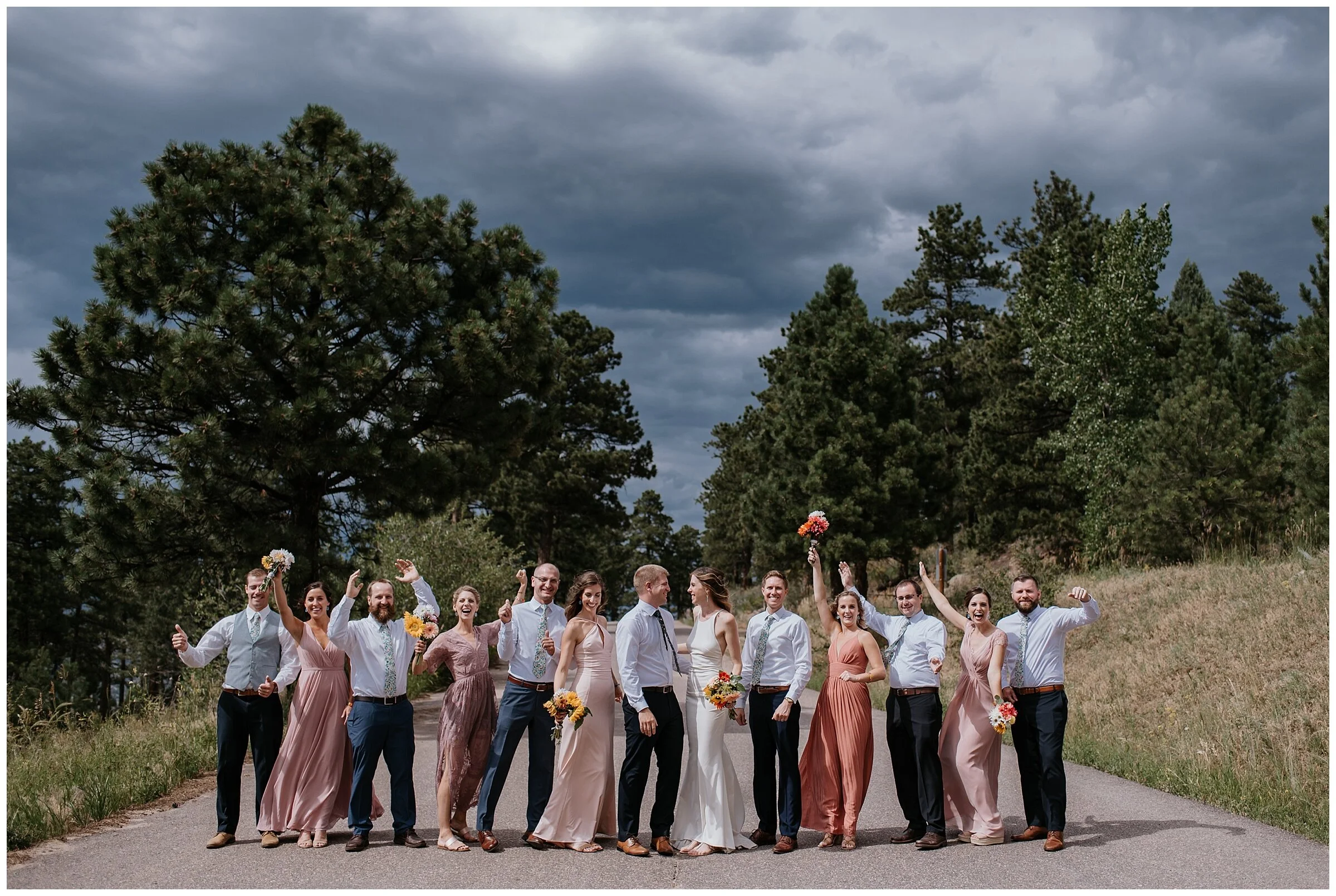 chief hosa wedding, colorful wedding, mismatched bridesmaids dresses, wedding in colorado, denver wedding photographer, colorado wedding photographer, denver wedding videographer and photographer, colorado wedding videographer, denver wedding videographer, Small Colorado Wedding Photographer, Colorado Elopement Photographer