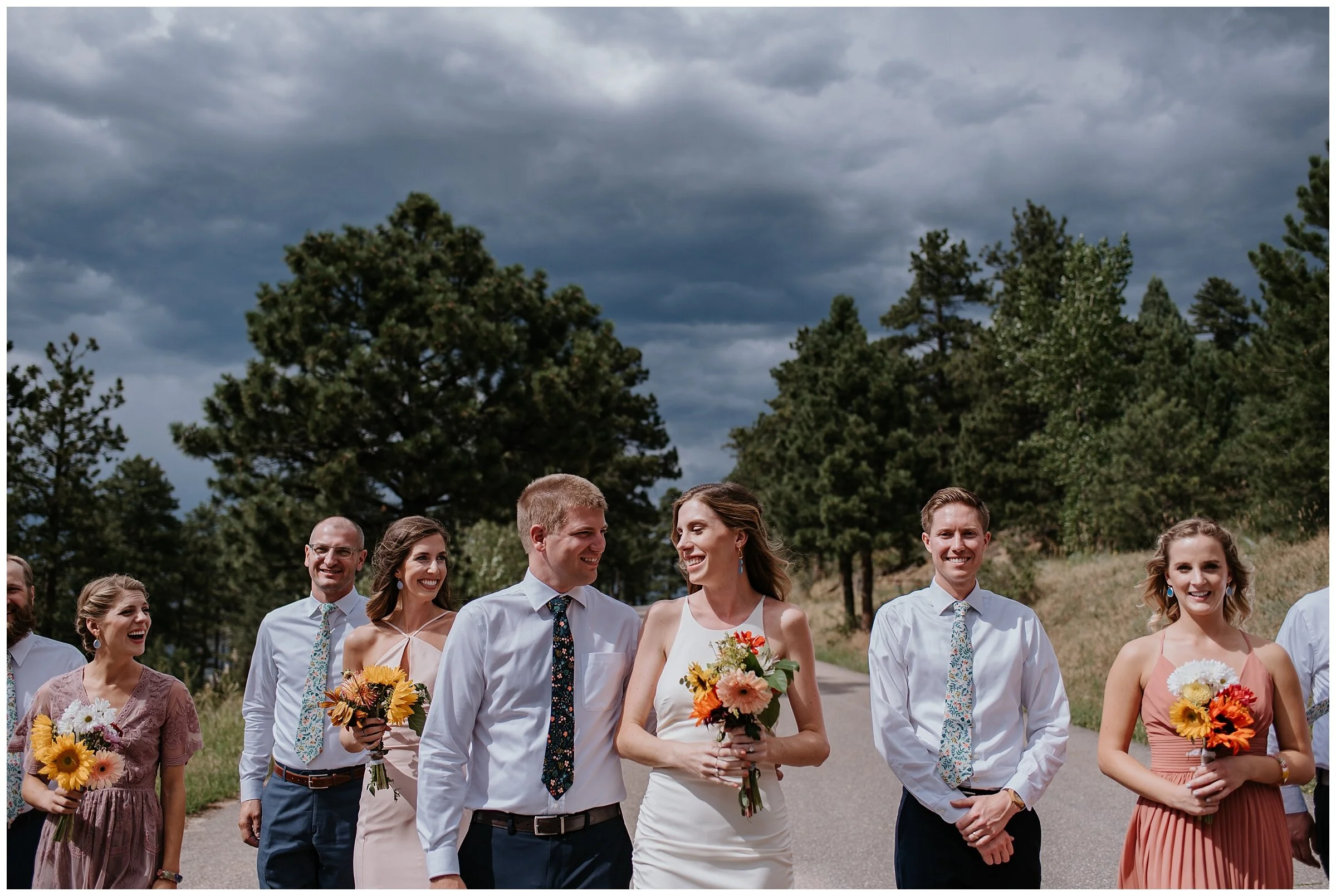 chief hosa wedding, colorful wedding, mismatched bridesmaids dresses, wedding in colorado, denver wedding photographer, colorado wedding photographer, denver wedding videographer and photographer, colorado wedding videographer, denver wedding videographer, Small Colorado Wedding Photographer, Colorado Elopement Photographer