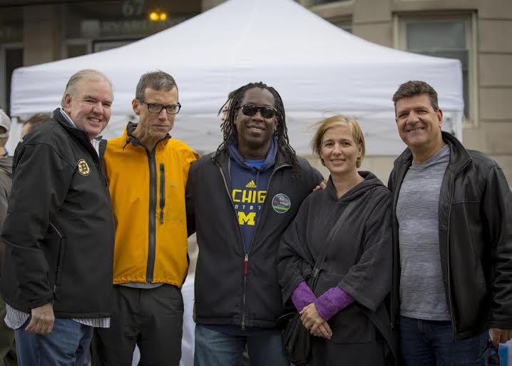 Ciommo attends the Allston Village Street Fair with Kevin Honan, Will Brownsberger, Keith Maddox and Victoria C Myers. 