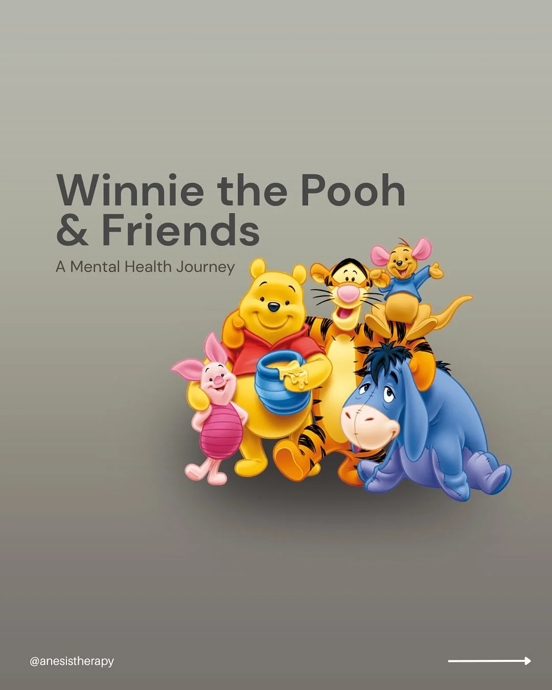 It&rsquo;s that time of the year again... when we get spooky with a little help from our friends in the Hundred Acre Wood! 🎃✨
 
The Anesis team channeled their inner Winnie the Pooh characters this Halloween, and we brought some mental health wisdom