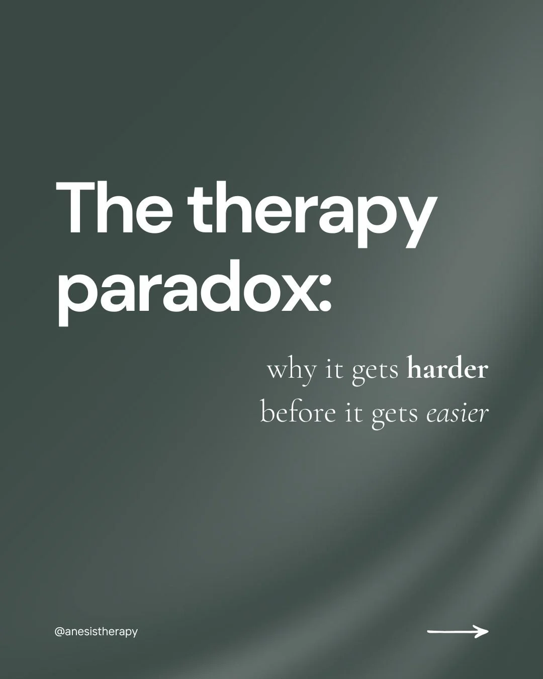 Many people come to therapy expecting immediate relief, then feel surprised when things seem to get more complicated at first. This isn't a sign that therapy isn't working&mdash;it's often a sign that it is.

Before therapy, you might have been manag