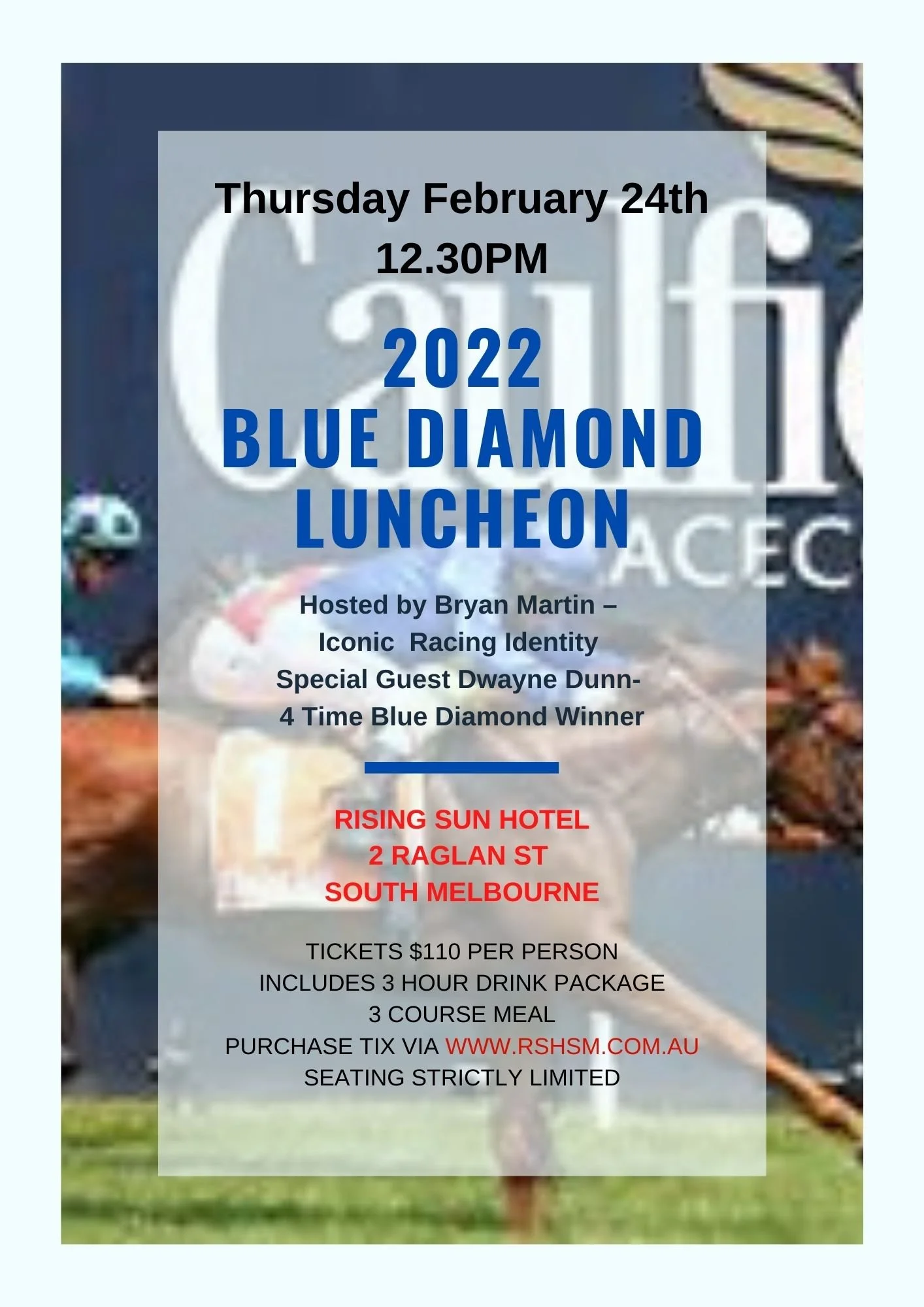 Blue Diamond Stakes Luncheon 2022