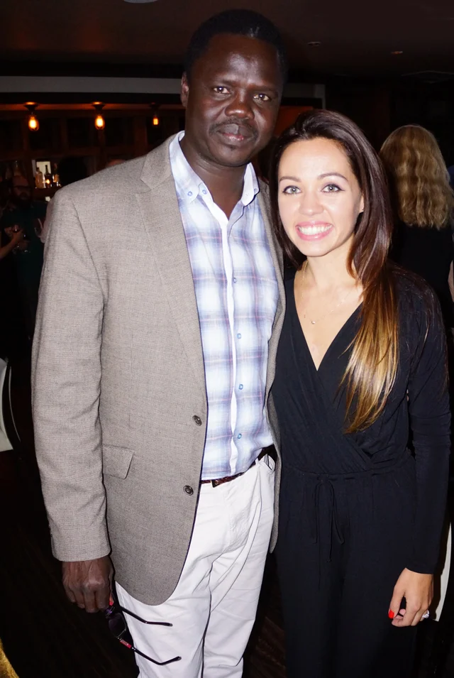Mascha with Valentino Achak Deng at the VAD Fundraiser in Los Angeles