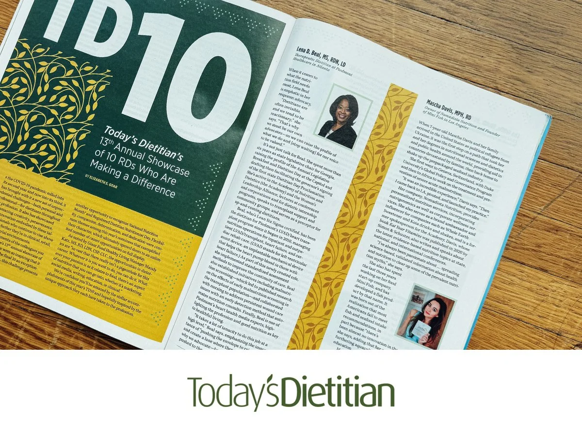 Today’s Dietitian’s 13th Annual Showcase of 10 RDs Who Are Making a Difference