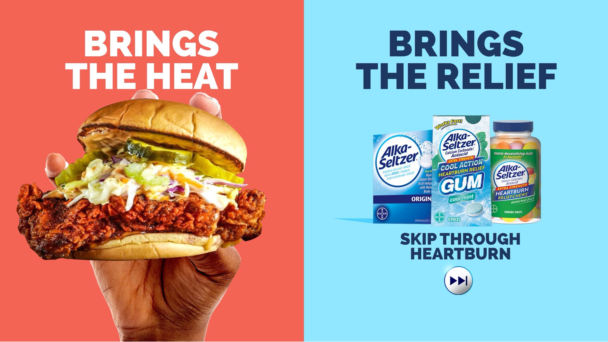 Alka-Seltzer Commerce Campaign